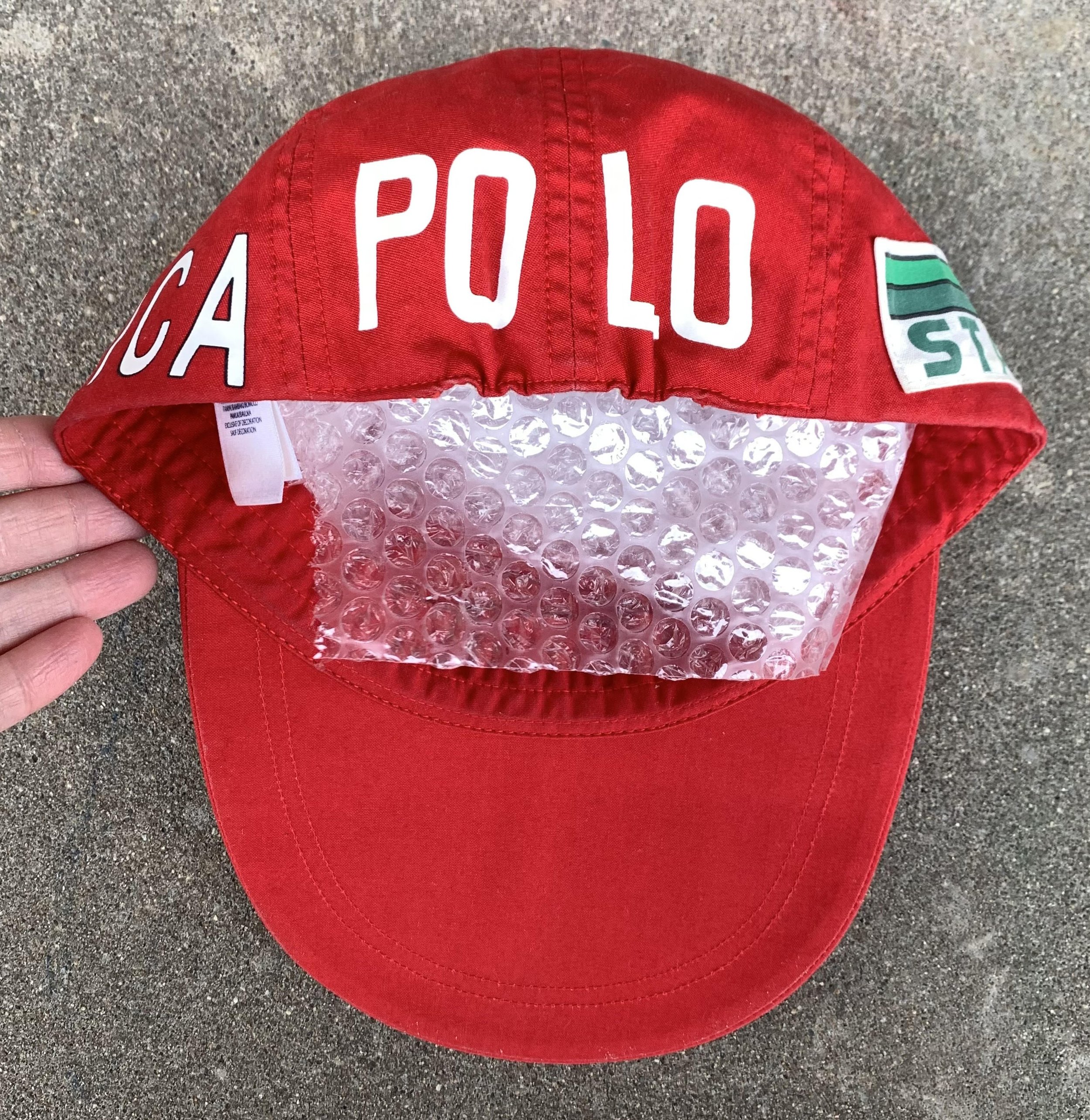 Polo Ralph Lauren Stadium 1992 Red Long Bill Hat (Size L/XL) — Roots
